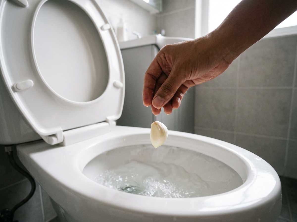 Why Should You Always Flush a Clove of Garlic Down the Toilet Before Bed?