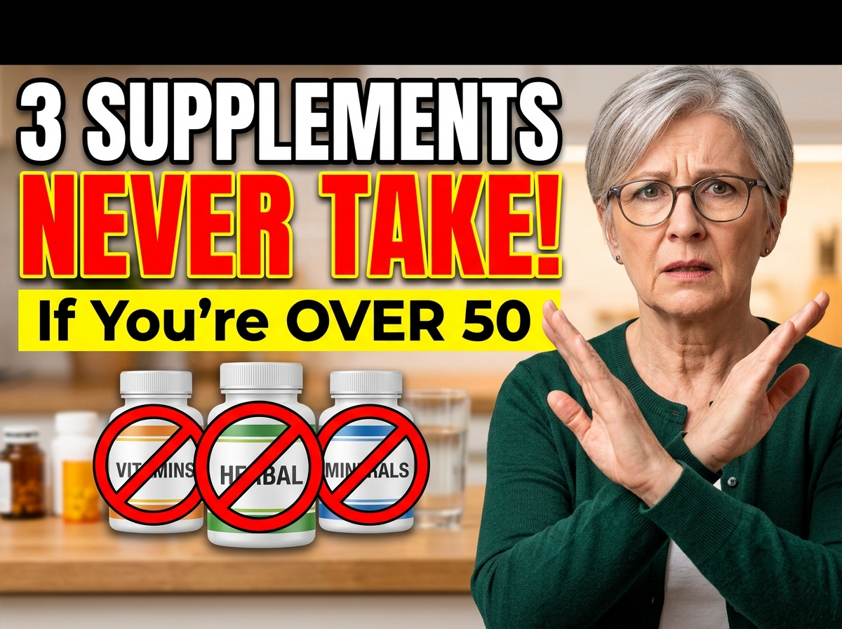 3 Supplements that people over 50 should NEVER take