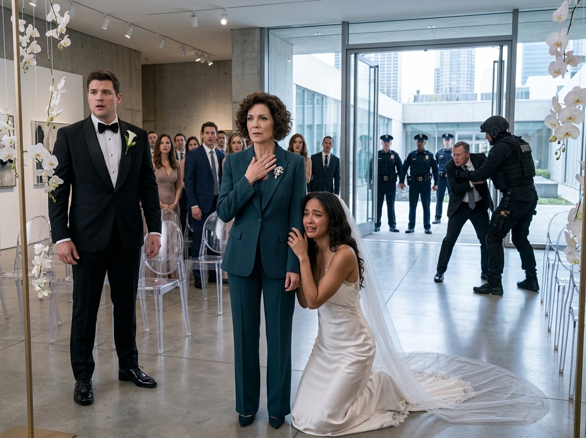 When the seamstress unzipped my daughter’s custom silk wedding dress, the champagne glass slipped from my hand and shattered on the floor.