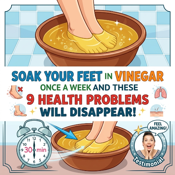 Soak Your Feet in Vinegar Once a Week and Watch These 9 Health Problems Disappear