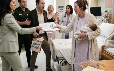 When I was about to give birth, my husband screamed at me to “stop being dramatic” and left for his mother’s birthday party. Two days later, he came home smiling—until what he saw made him collapse in fear…..