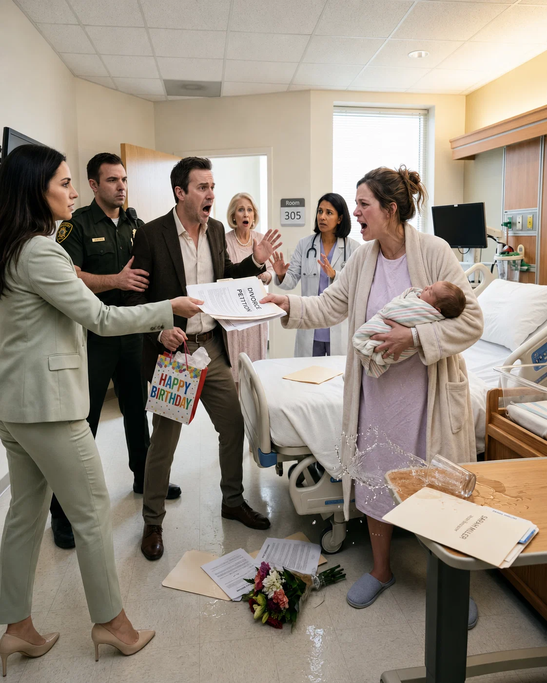 When I was about to give birth, my husband screamed at me to “stop being dramatic” and left for his mother’s birthday party. Two days later, he came home smiling—until what he saw made him collapse in fear…..