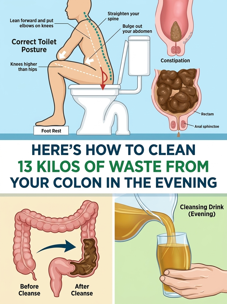 Learn How to Clean 15 Kilograms of Waste from Your Colon in One Night!