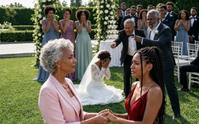 My sister dressed every bridesmaid in elegant lavender, but gave me a huge bright-orange dress and claimed it was the only one left. At the reception, the groom’s grandmother took my hand, exposed the lie, and my sister ran out.