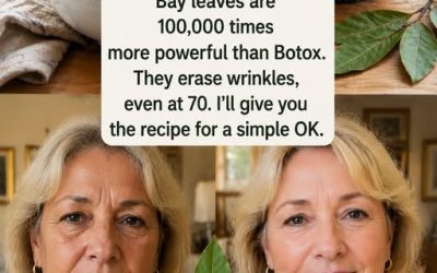 Bay leaves are 100,000 times more powerful than Botox. They erase wrinkles, even at 70 years old.