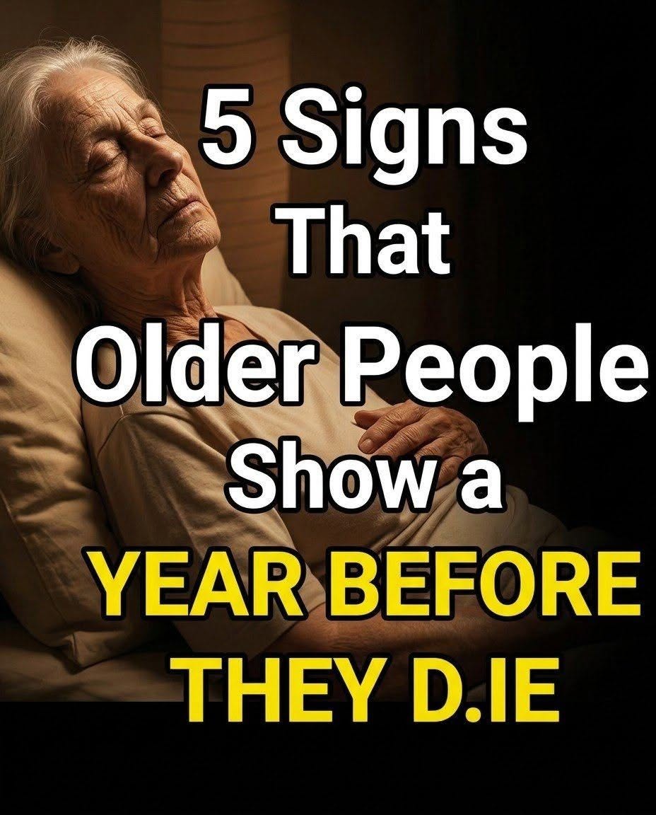 5 signs that an elderly person may be in their last year of life. Subtle wa:rnings you shouldn’t ignore!