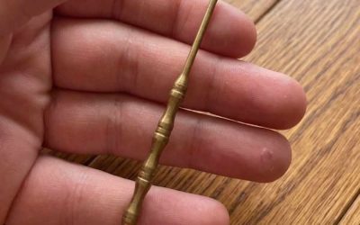I found this tiny brass SPOON in my mother’s old drawer, but i have no idea what it is. does anyone know?