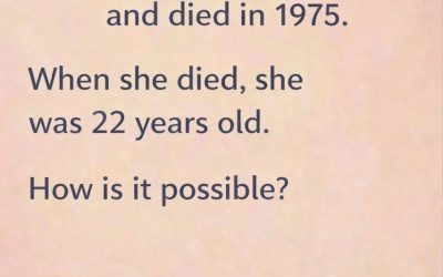 Riddle: This woman was born in 1975