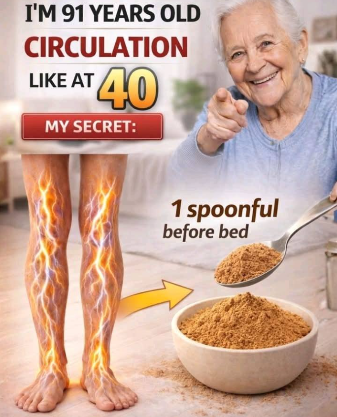OLDER ADULTS: Eat This Before Bed to Help Increase Blood Flow and Improve Leg and Foot Circulation in as Little as 24 Hours