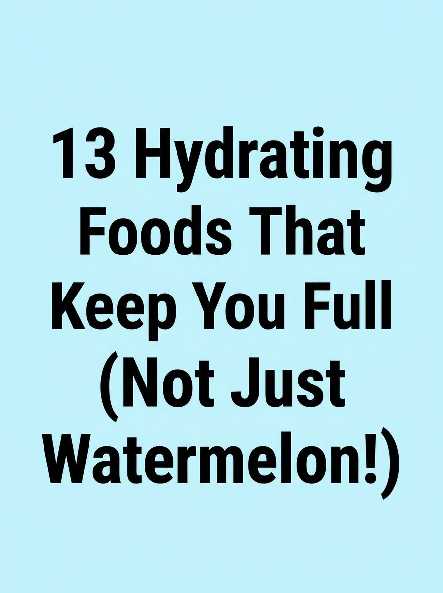 13 Hydrating Foods That Keep You Full (Not Just Watermelon!)