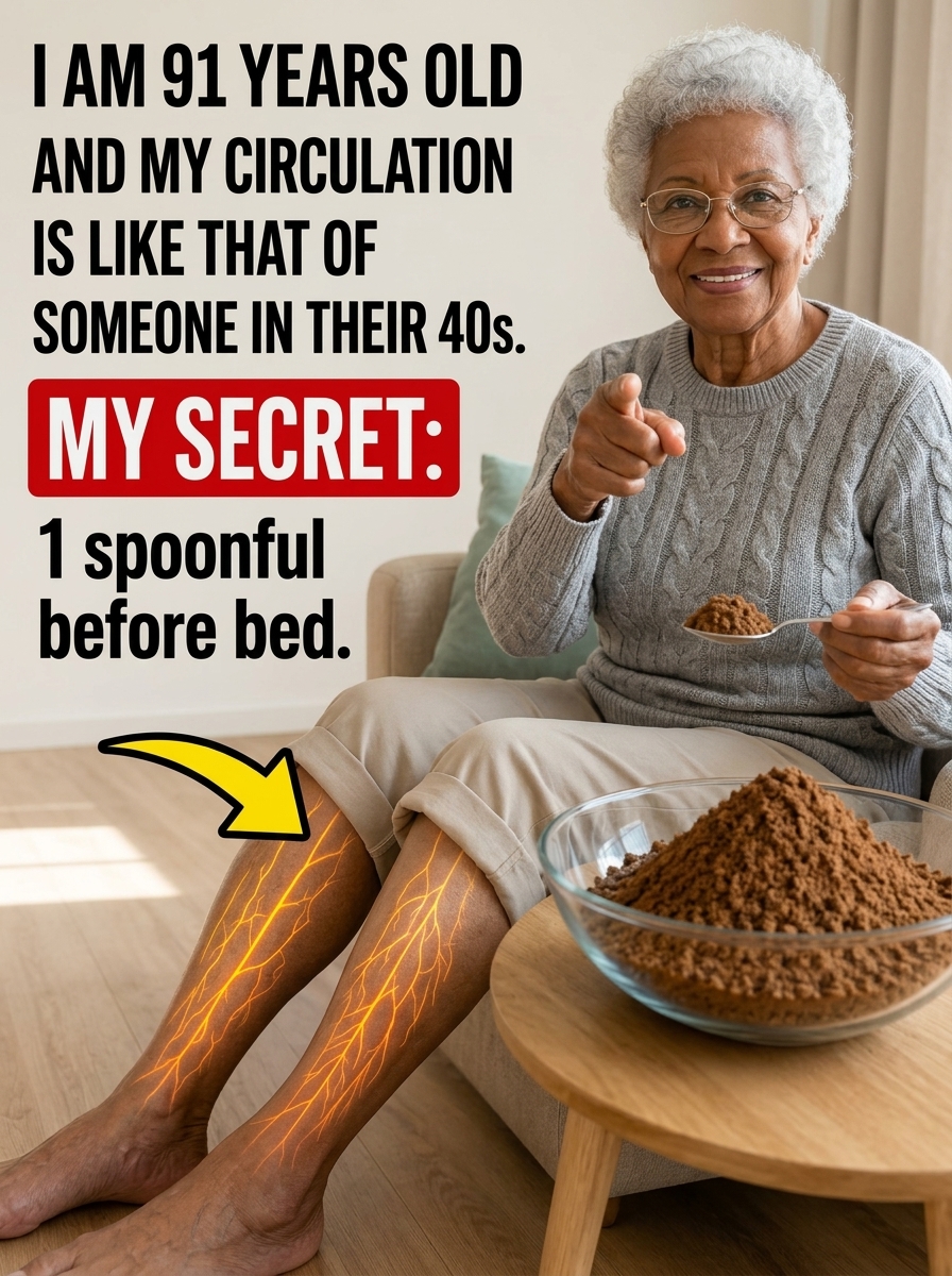 SENIORS: Eat this before bed to increase blood flow and improve circulation in legs and feet in just 24 hours. 👇