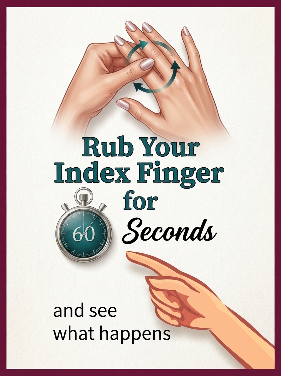 Rub Your Index Finger For 60 Seconds and See What Happens