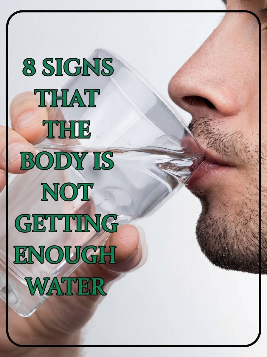 8 signs that the body is not getting enough water