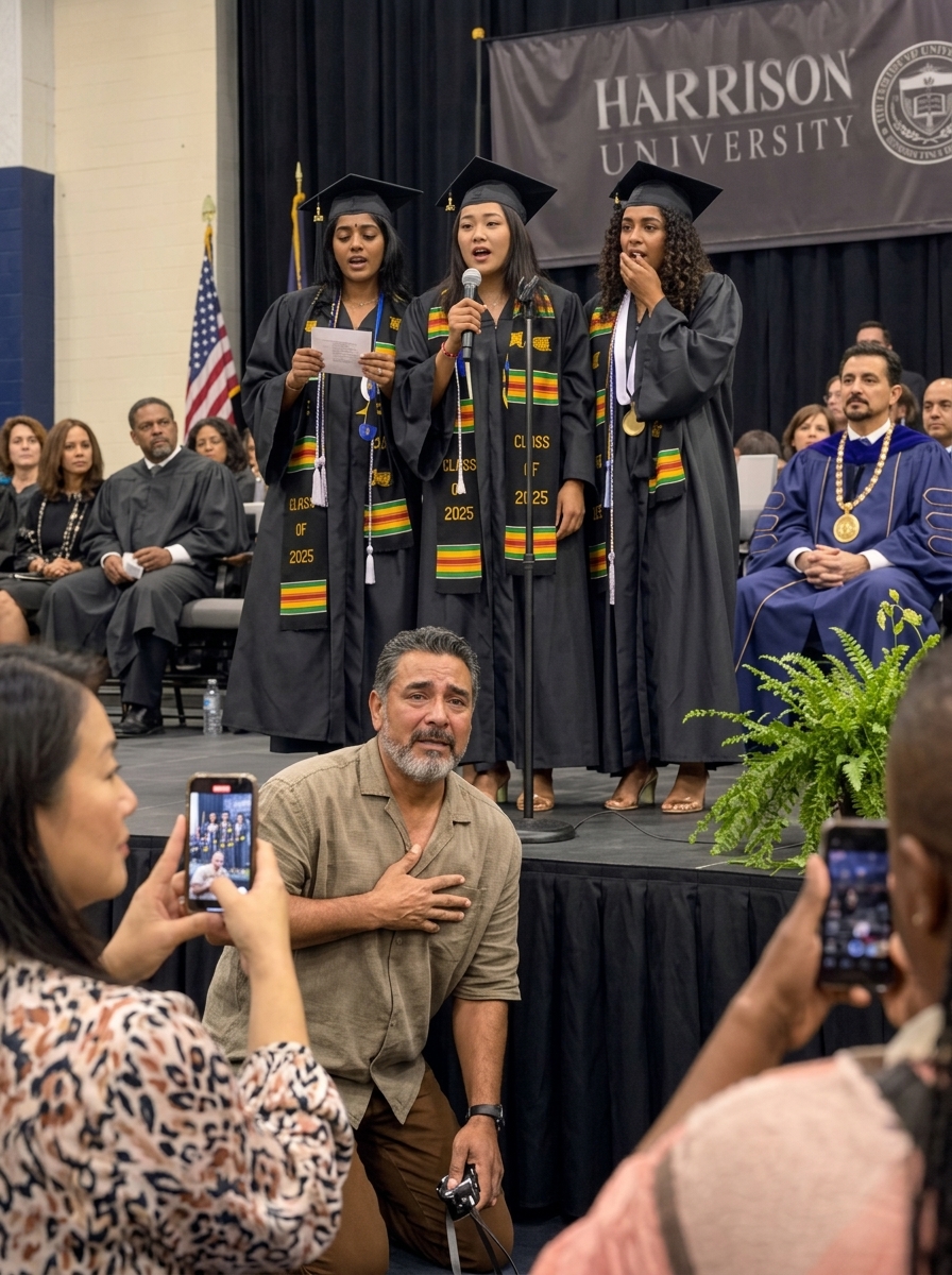 I gave up 22 years of my life raising my triplet nieces — what they did at their college graduation made me drop to my knees.